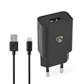 Wall Charger | Quick charge feature | 1x 2.1 A | Number of outputs: 1 | USB-A | Micro USB (Loose) Ca