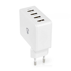 Wall Charger | Quick charge feature | 4x 2.4 A | Number of outputs: 4 | 4x USB-A | No Cable Included
