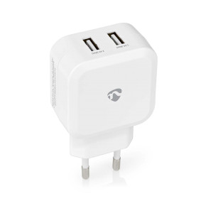 Wall Charger | Quick charge feature | 2x 2.4 A | Number of outputs: 2 | 2x USB-A | No Cable Included