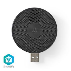 SmartLife Chime | Wi-Fi | Accessory for: WIFICDP10GY | USB Powered | 4 Sounds | 5 V DC | Adjustable