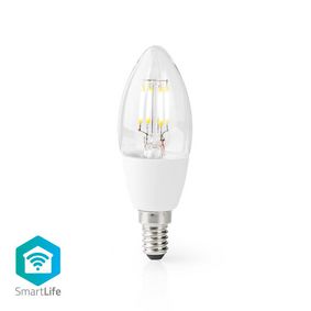 Nedis SmartLife LED Filament Bulb | Wi-Fi | E14 | 400 lm | 5 W | Warm White | 2700 K | Glass | Andro