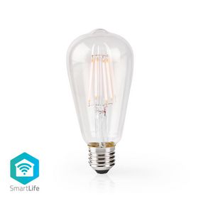 Nedis SmartLife LED Filament Bulb | Wi-Fi | E27 | 500 lm | 5 W | Warm White | 2700 K | Glass | Andro