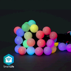 Smart Christmas lights | Wi-Fi | RGB | 48 LED's | 10.8 m | AndroidT / IOS | Bulb diameter: 30 mm