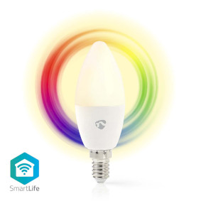 SmartLife Full Colour LED Bulb | Wi-Fi | E14 | 470 lm | 4.9 W | RGB / Warm to Cool White | 2700 - 65