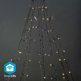 Smart Christmas lights | Wi-Fi | Warm to Cool White | 200 LED's | 20.0 m | 10 x 2 m | AndroidT / IOS