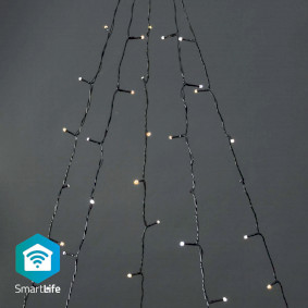 Smart Christmas lights | Wi-Fi | Warm to Cool White | 200 LED's | 20.0 m | 5 x 4 m | AndroidT / IOS
