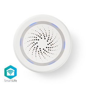 SmartLife Siren | Wi-Fi | Mains Powered | 8 Sounds | 85 dB | AndroidT / IOS | White