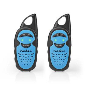 Walkie-Talkie Set | 2 Handsets | Up to 3 km | Frequency channels: 3 | PTT | up to 3 Hours | Black /