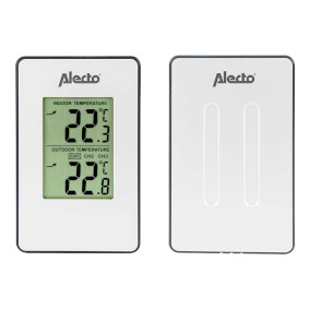 Weather station with wireless sensor White