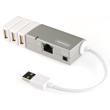 Profigold PROM741 High Performance Mini Ethernet USB Docking Station 0.1 m