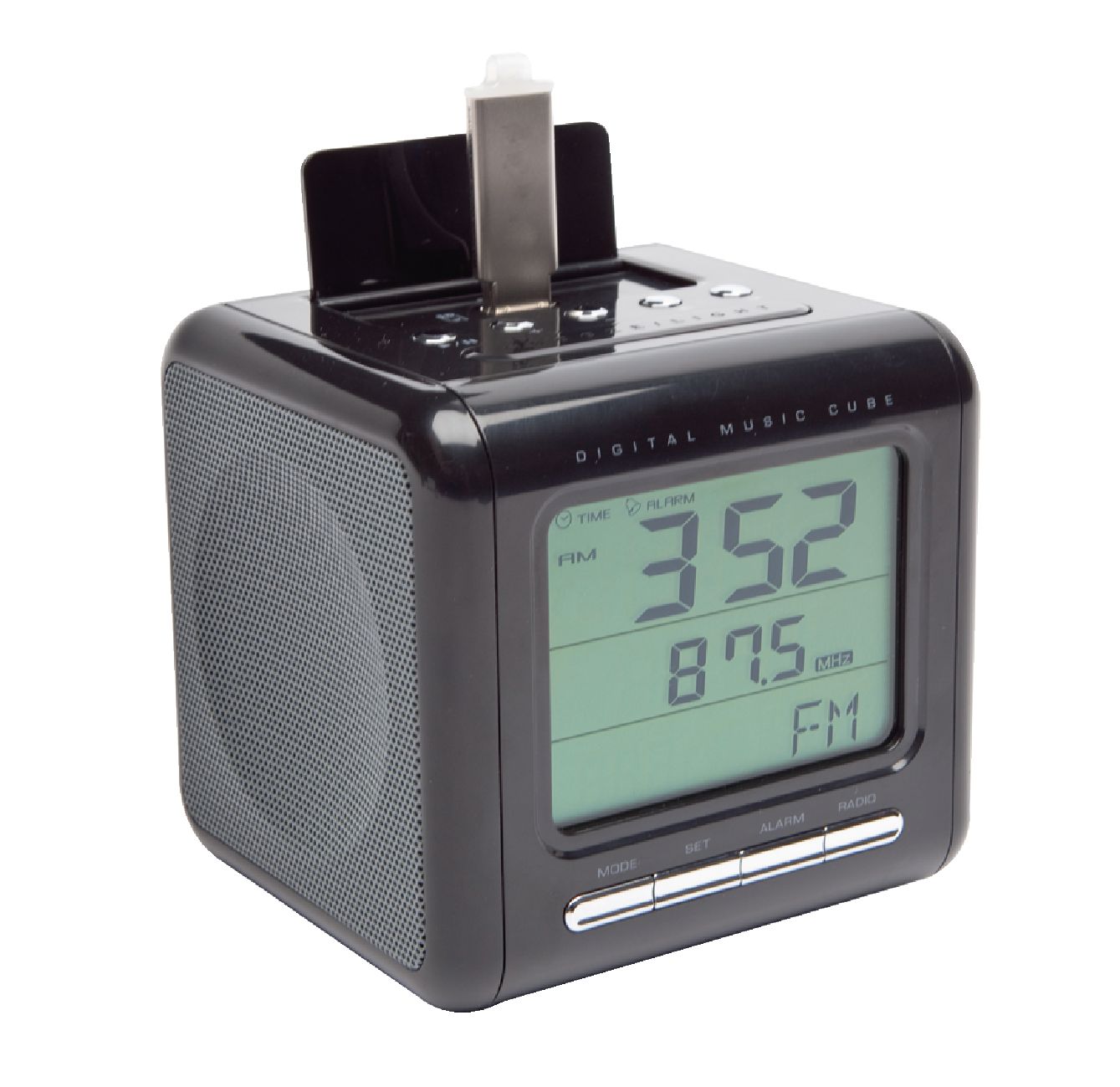 HECLOCK23 Balance MP3 alarm clock radio with SD card slot