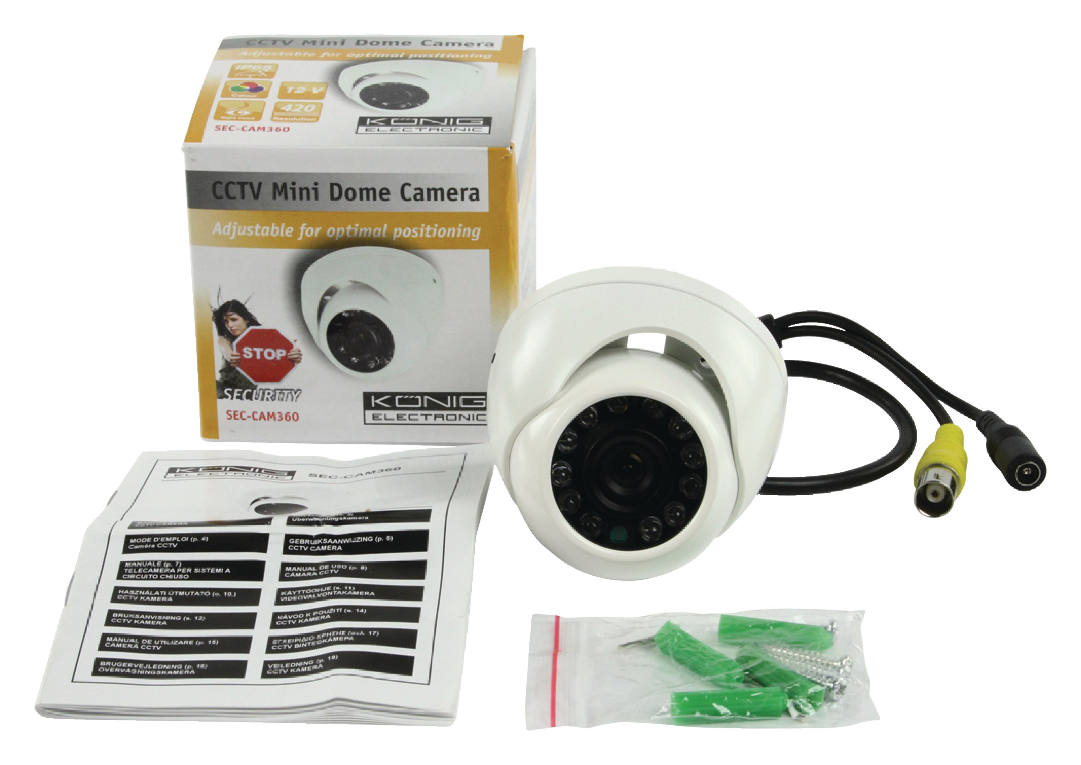 SEC-CAM360 - König - CCTV mini dome camera - Electronic Discount.be