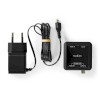 Digital Audio Converter | 1 irányú | Csatlakozó bemenet: DC táp / HDMI™ Bemenet | Csatlakozó kimenet: 1x Coax Audió / 1x TosLink Aljzat | eARC | Automatikus | Antracit