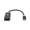 USB adapter | USB 3.2 Gen 1 | USB-C™ Dugasz | DisplayPort Aljzat | 0.20 m | Kerek | Aranyozott | PVC | Antracit | Ablakos Doboz