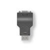DisplayPort adapter | DisplayPort Dugasz | VGA Aljzat | Nikkelezett | Egyenes | ABS | ABS | Fekete | Doboz