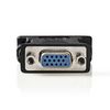 DVI adapter | DVI-I 24+5-Pin Dugasz | VGA Aljzat | Nikkelezett | Egyenes | PVC | Fekete | Boríték