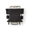 DVI adapter | DVI-I 24+5-Pin Dugasz | VGA Aljzat | Nikkelezett | Egyenes | PVC | Fekete | Boríték