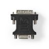 DVI adapter | DVI-D 24+1-Érintkezős Dugasz | VGA Aljzat | Nikkelezett | Egyenes | PVC | Fekete | Műanyag Zacskó