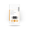 USB-A Adapter | USB 2.0 | USB-A Aljzat | USB-A Aljzat | 480 Mbps | Kerek | Nikkelezett | PVC | Fekete | Boríték