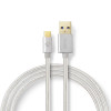 USB kábel | USB 3.2 Gen 1 | USB-A Dugasz | USB-C™ Dugasz | 5 Gbps | Aranyozott | 1.00 m | Kerek | Márkás / Nejlon Tok | Aluminium | Ablakos Fedő Doboz