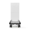 Asztali számítógép állvány | állítható szélesség / Dönthető Forgatható | 14.5 - 24.2 cm | 20 kg | Fém / Műanyag | Fekete