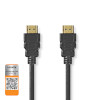 Premium Nagysebességű HDMI ™ kábel Ethernet | HDMI™ Csatlakozó | HDMI™ Csatlakozó | 4K@60Hz | 18 Gbps | 2.00 m | Kerek | PVC | Fekete | Műanyag Zacskó