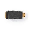 HDMI™ adapter | HDMI™ Mini Csatlakozó | HDMI™ Aljzat | Aranyozott | Egyenes | ABS | Fekete | 1 db | Műanyag Zacskó