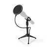Mikrofon állvány | Láb Alap | Magasság tartomány: 194 - 230 mm | Tartó átmérő: 40 mm-es mm | ABS / Fém | Fekete