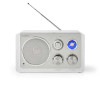 FM rádió | Asztali Kivitel | FM | Hálózati Áramellátás | Analóg | 15 W | Bluetooth® | Fehér