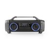 Bluetooth® Party Boombox | 12 hrs | 2.2 | 60 W | Media lejátszás: AUX / Micro SD / Rádió / USB | IPX4 | Összekapcsolható | Hordozó fogantyú | Party fények | Fekete / Szürke