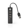 USB hub | USB-A Dugasz | USB-A Aljzat | 3-Port port(s) | USB-áramellátású | SD & MicroSD / 3x USB