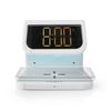 Alarm clock wireless charger | Qi szabványú | 5 / 7.5 / 10 W | USB-A Aljzat | Éjszakai Fény | 2 Riasztási Idők | Szundi funkció