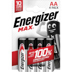 ENERGIZER Alkaline Batterie AA | 1.5 V DC | 4-Blister - Energizer Max schützt Ihre Geräte und speich