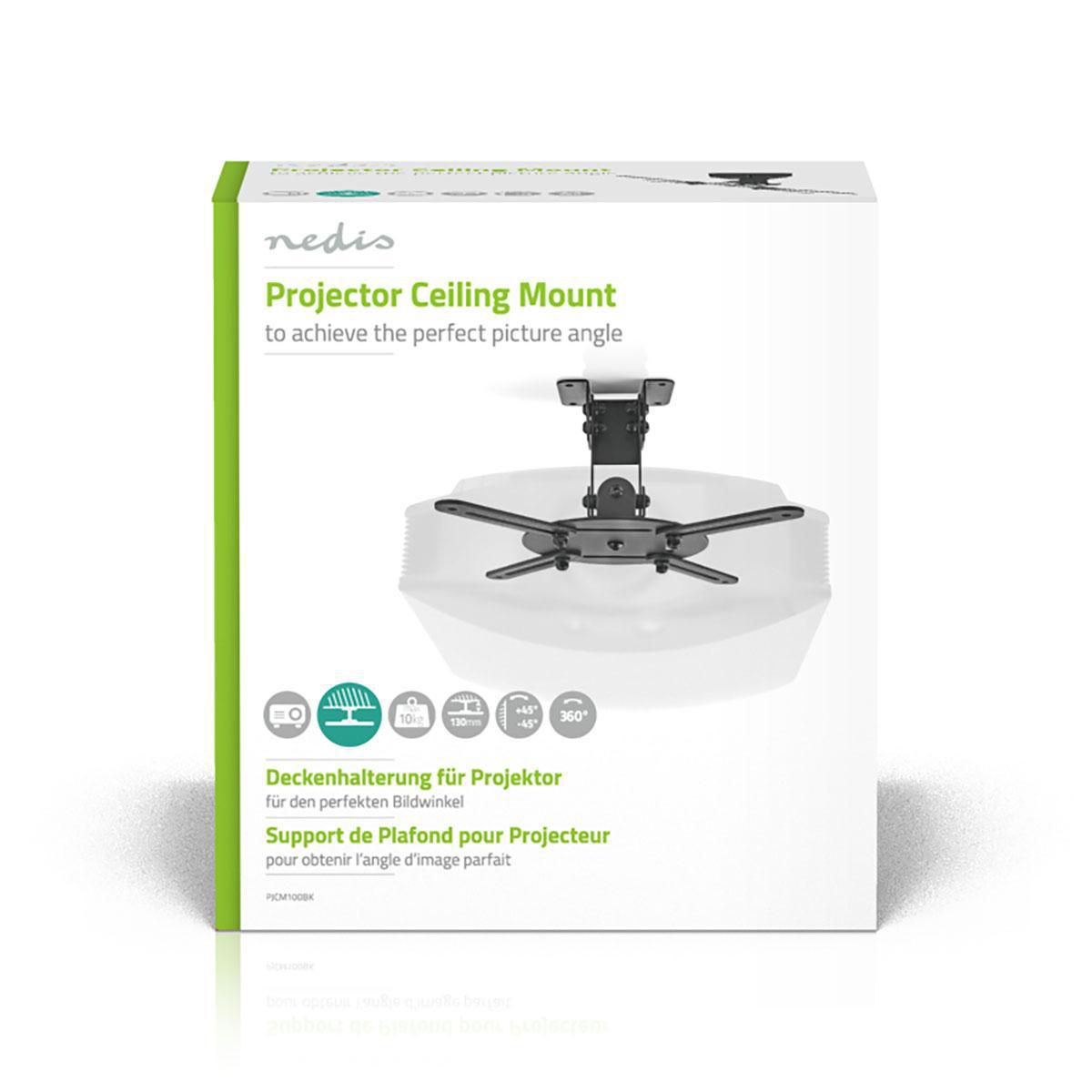 Projector Ceiling Mount 360 Rotatable Max 10 Kg 130 Mm