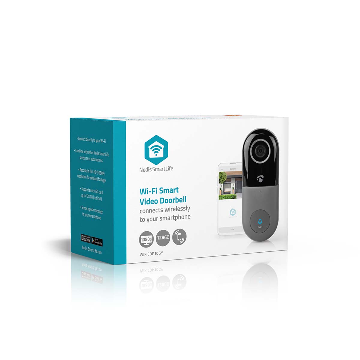 Wi-Fi Smart Video Doorbell | App Control | microSD Slot